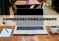 云南物联网区块链公司有哪些[云南物联网传销]