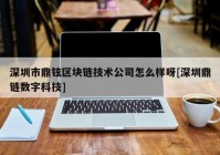 深圳市鼎铉区块链技术公司怎么样呀[深圳鼎链数字科技]