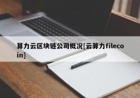 算力云区块链公司概况[云算力filecoin]