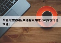 东营开发定制区块链有实力的公司[东营千亿项目]